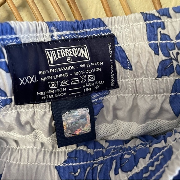 VILEBREQUIN Parrots Birds Swimming Trunks Shorts Blue Naughty Rare HTF XXXL - Picture 4 of 8